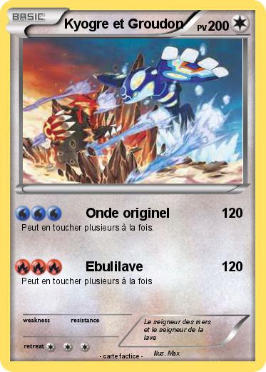 Pokemon Kyogre et Groudon
