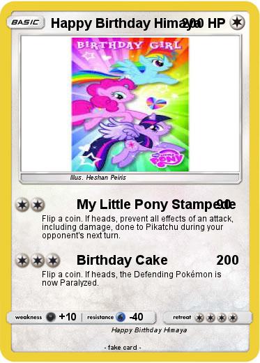 Pokemon Happy Birthday Himaya