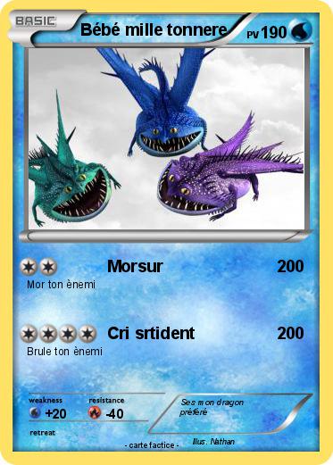 Pokemon Bébé mille tonnere