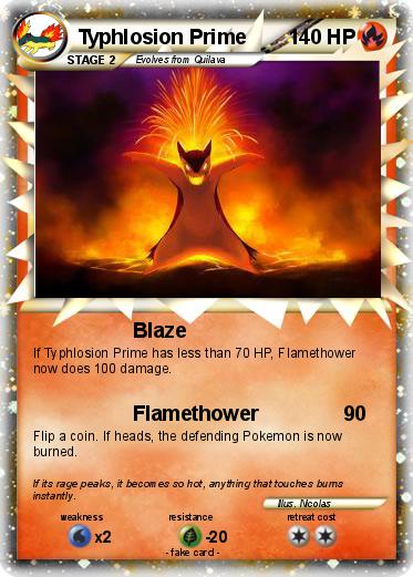 Pokemon Typhlosion Prime