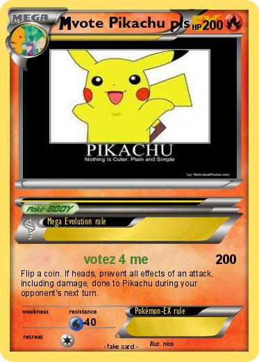 Pokemon vote Pikachu pls
