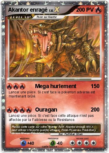 Pokemon Akantor enragé
