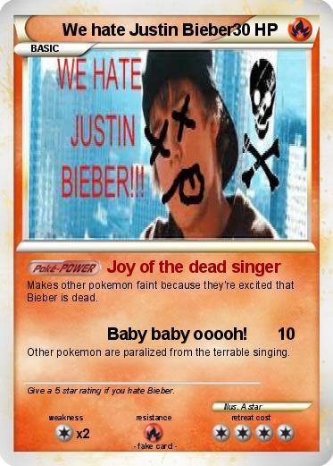 Pokemon We hate Justin Bieber