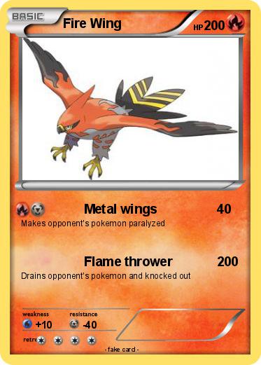 Pokemon Fire Wing