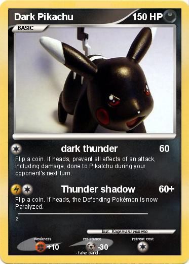 Pokemon Dark Pikachu