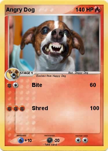 Pokemon Angry Dog