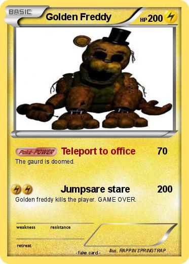 Pokemon Golden Freddy