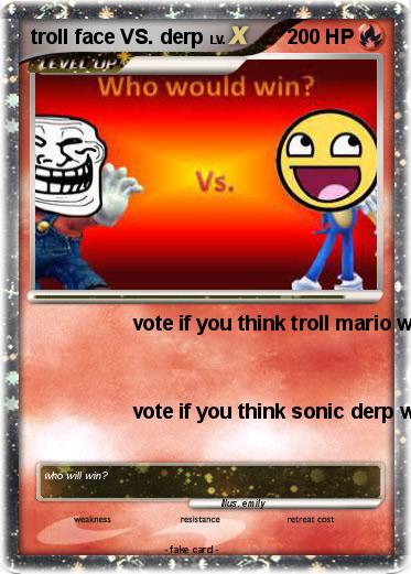 Pokemon troll face VS. derp
