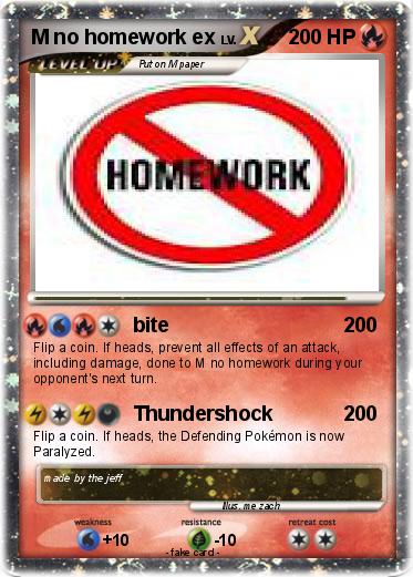 Pokemon M no homework ex