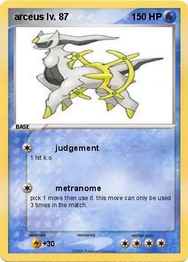 Pokemon arceus lv. 87