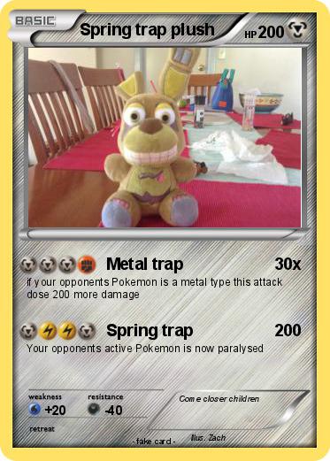 Pokemon Spring trap plush
