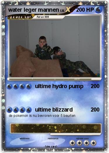 Pokemon water leger mannen