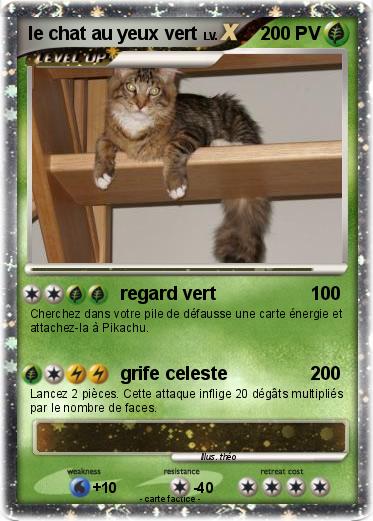 Pokemon le chat au yeux vert