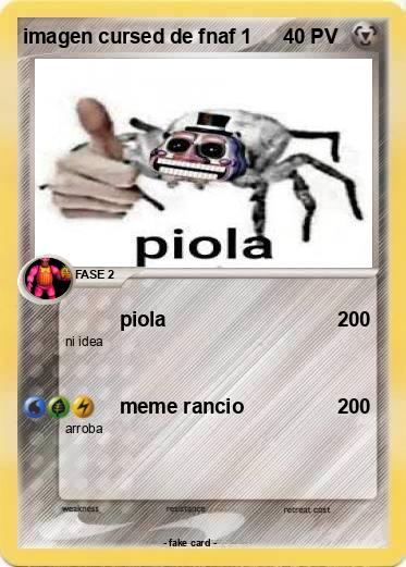 Pokemon imagen cursed de fnaf 1