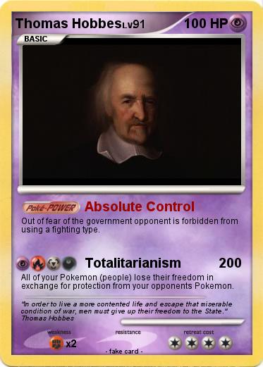 Pokemon Thomas Hobbes