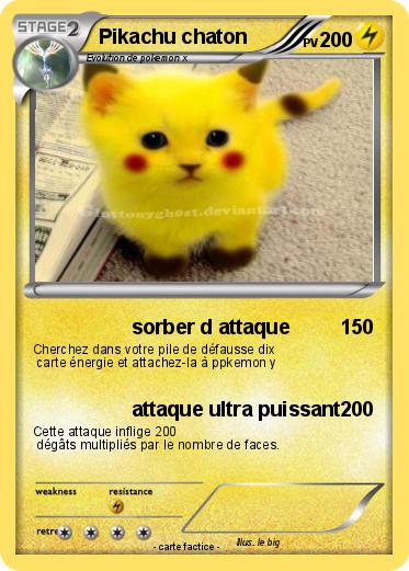 Pokemon Pikachu chaton