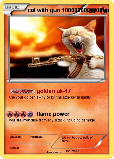 Pokemon cat with gun 1000000000000hp