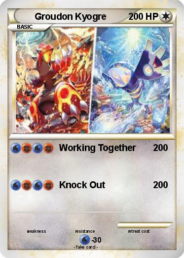 Pokemon Groudon Kyogre