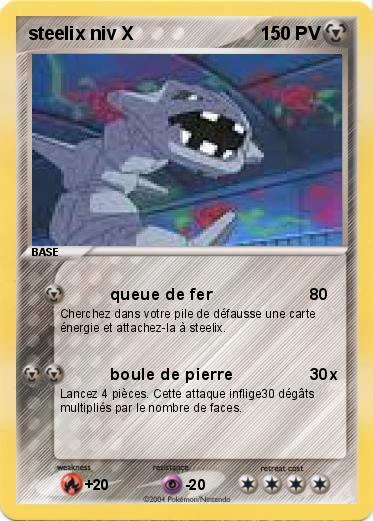 Pokemon steelix niv X