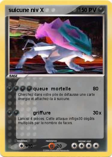 Pokemon suicune niv X