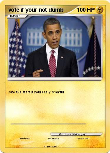 Pokemon vote if your not dumb