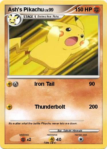 Pokemon Ash's Pikachu