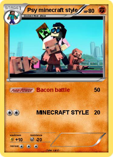 Pokemon Psy minecraft style