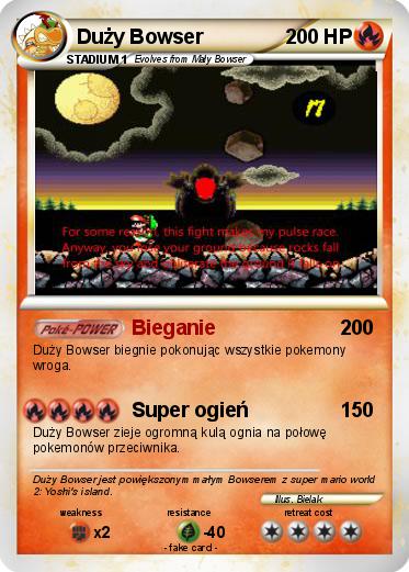 Pokemon Duży Bowser