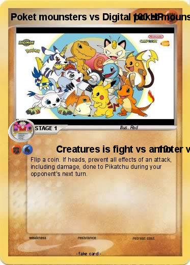 Pokemon Poket mounsters vs Digital poket mounsters
