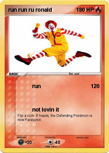 Pokemon run run ru ronald