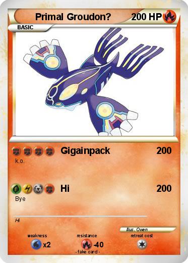 Pokemon Primal Groudon?