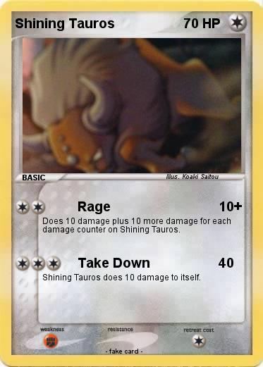 Pokemon Shining Tauros