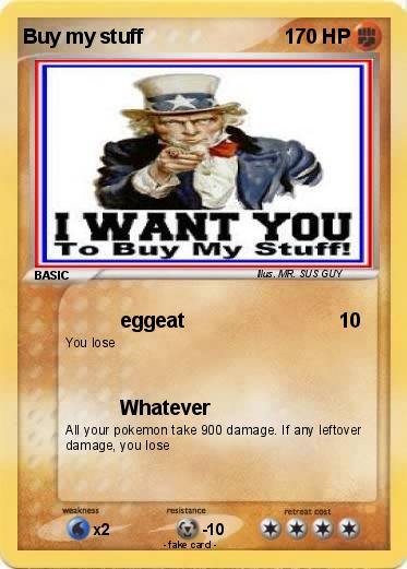 Pokemon Buy my stuff