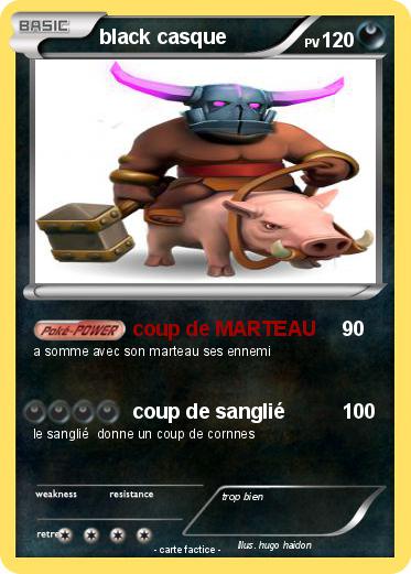 Pokemon black casque