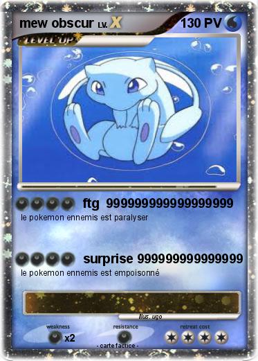 Pokemon mew obscur