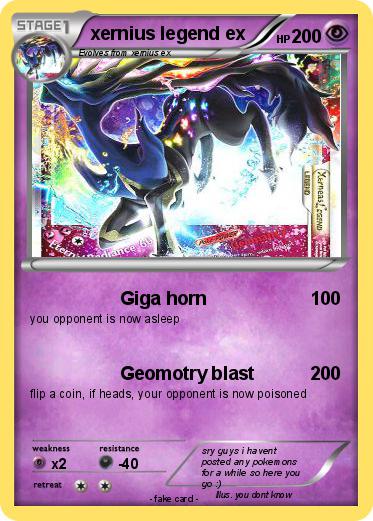 Pokemon xernius legend ex