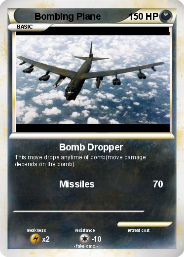 Pokemon Bombing Plane