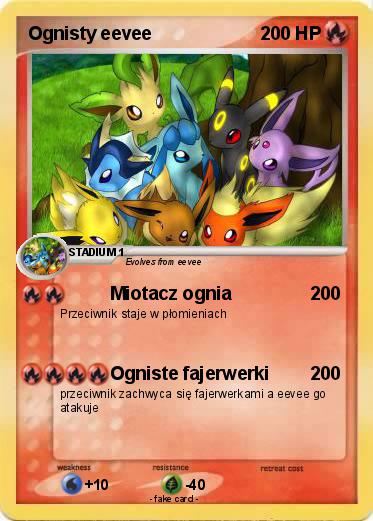 Pokemon Ognisty eevee