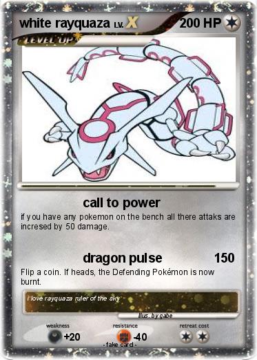 Pokemon white rayquaza