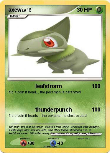 Pokemon axew