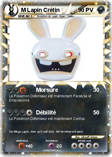Pokemon M Lapin Crétin