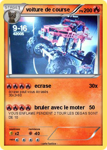 Pokemon voiture de course