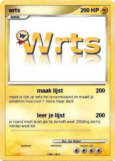Pokemon wrts
