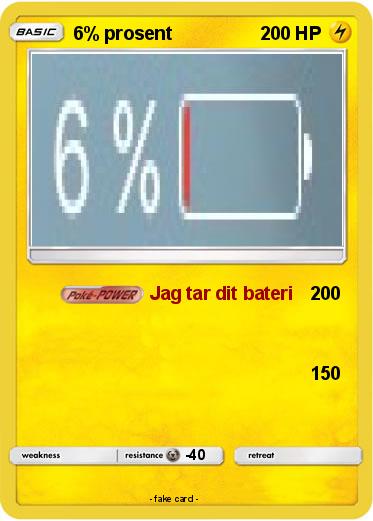 Pokemon 6% prosent