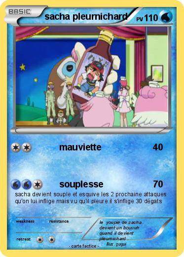 Pokemon sacha pleurnichard