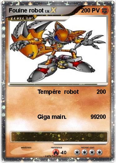 Pokemon Fouine robot