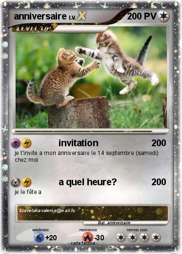 Pokemon anniversaire