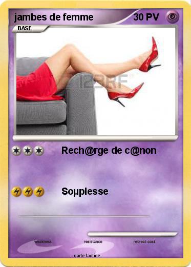 Pokemon jambes de femme