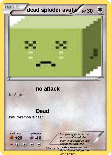 Pokemon dead sploder avatar