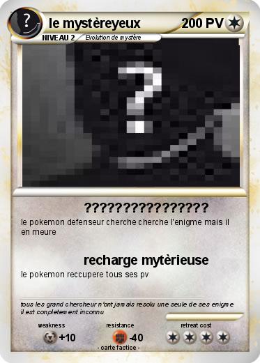 Pokemon le mystèreyeux